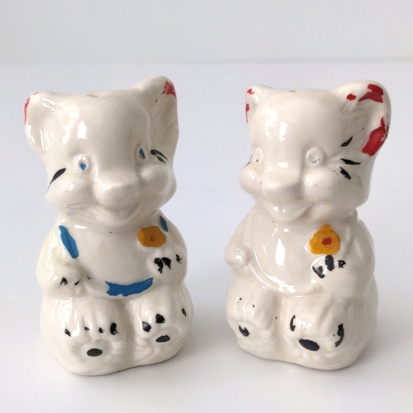 Shawnee Pottery Salt Pepper Shaker Set Vintage Happy Bears - Picture 9 of 11